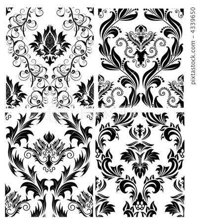 seamless damask pattern 4339650