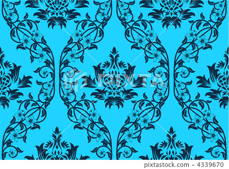 seamless damask pattern 4339670