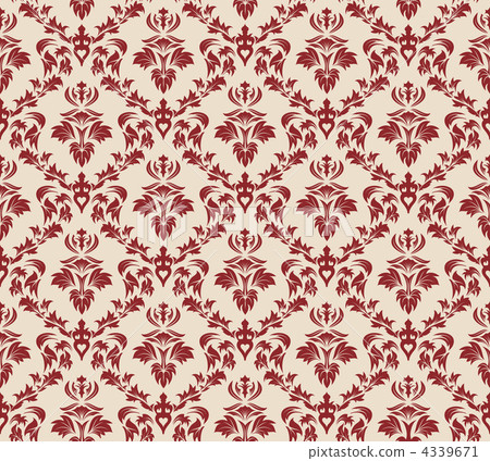 seamless damask pattern 4339671