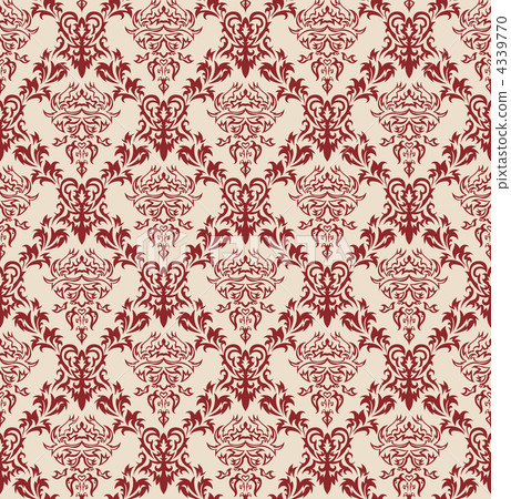 seamless damask pattern 4339770