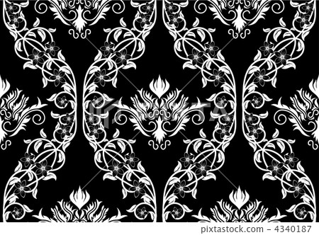 seamless damask pattern seamless damask pattern 4340187