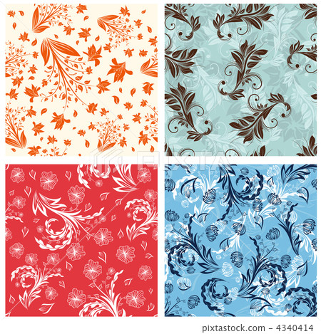 seamless floral pattern seamless floral pattern 4340414