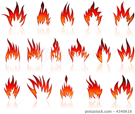 fire icon set 4340616