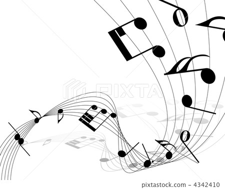 notes staff - Stock Illustration [4342410] - PIXTA