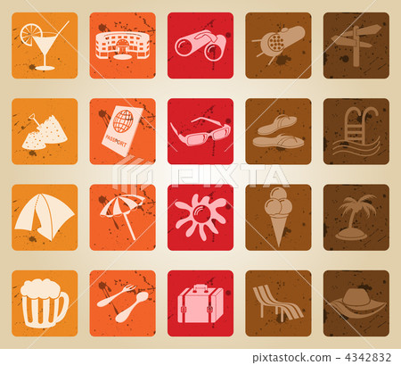 travel icon set 4342832