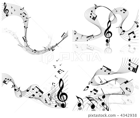 notes staff - Stock Illustration [4342938] - PIXTA