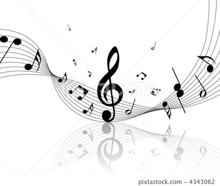 notes staff - Stock Illustration [4343062] - PIXTA