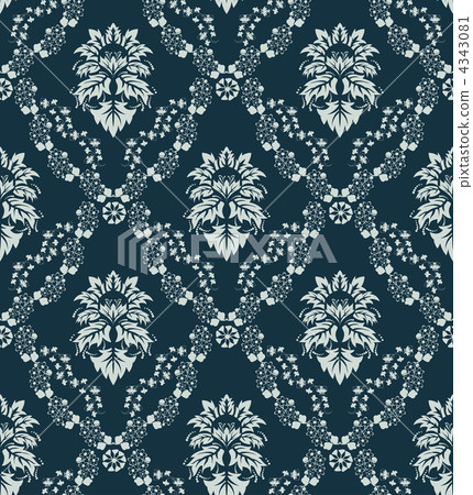 seamless damask pattern seamless damask pattern 4343081