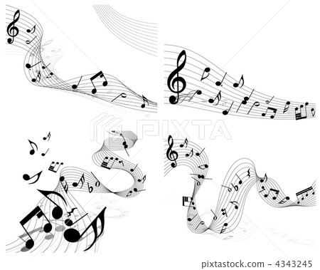 notes staff - Stock Illustration [4343245] - PIXTA