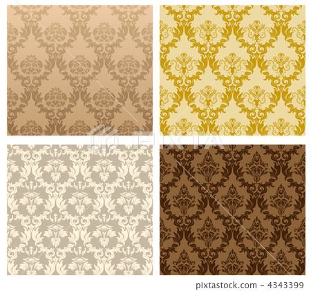 seamless damask pattern 4343399