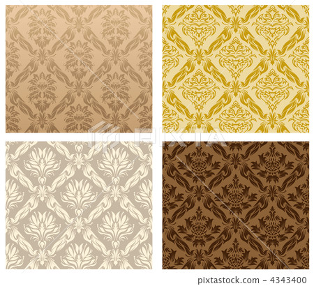 seamless damask pattern 4343400