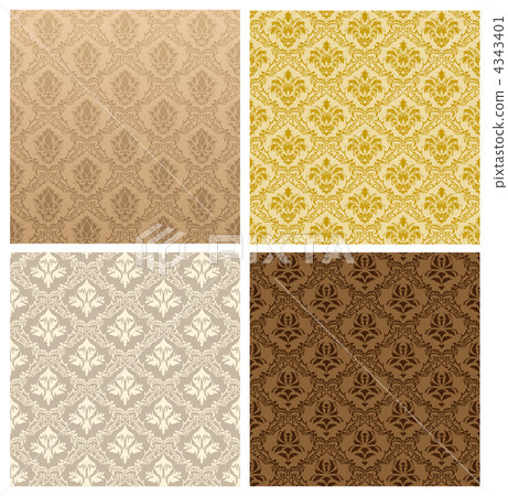 seamless damask pattern seamless damask pattern 4343401