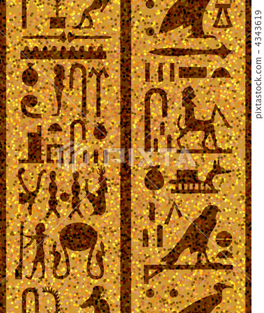 egyptian seamless hieroglyphs 4343619