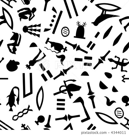 seamless hieroglyphs 4344011
