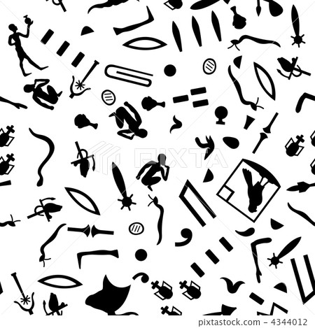 seamless hieroglyphs 4344012