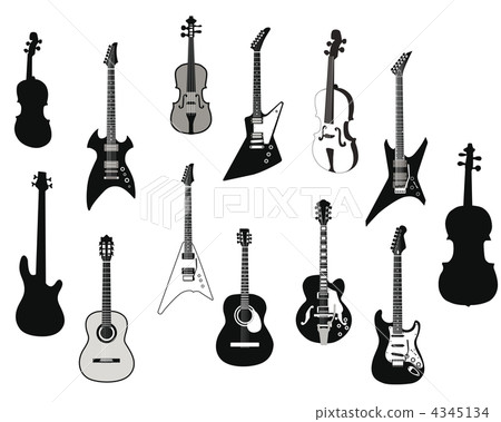 Guitars silhouettes Guitars silhouettes 4345134