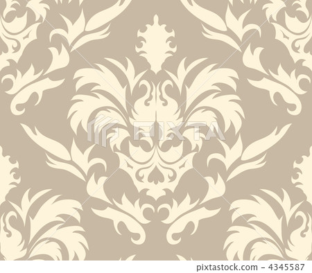 seamless damask pattern 4345587