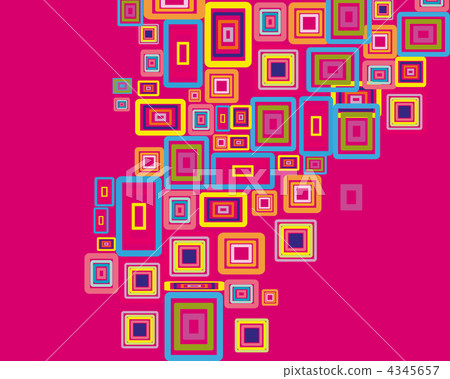 Rectangle stroke elements vector background in different coloros 4345657