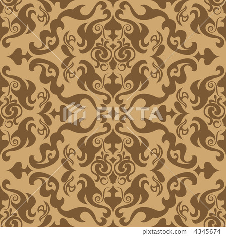 seamless damask pattern 4345674