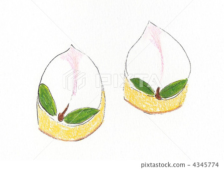 peach sponge cake, snack, sweet 4345774