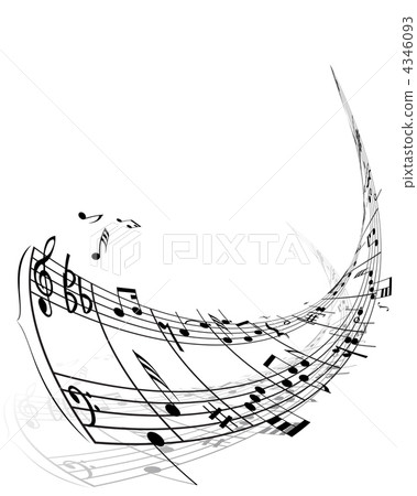 notes staff - Stock Illustration [4346093] - PIXTA