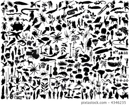 collage silhouettes collage silhouettes 4346235