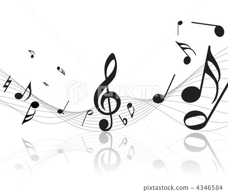 notes staff - Stock Illustration [4346584] - PIXTA