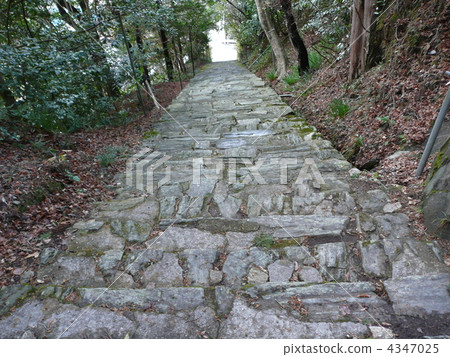 神社的石階（從頂部看） 4347025