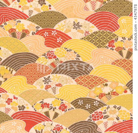 Chiyogami Nami and Flower 4347978