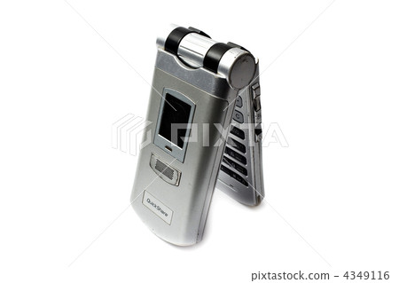 Old cell phone. Isolated on a white background. Old cell phone. Isolated on a white background. 4349116