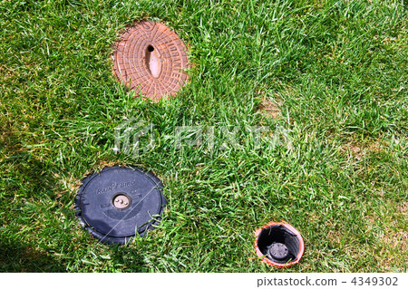 Lawn with manholes in the field of miracles. Pisa. Lawn with manholes in the field of miracles. Pisa. 4349302