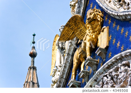 The Venetian lion on a cathedral building The Venetian lion on a cathedral building 4349308