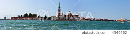 Panorama of one of island San Giorgio Maggiore. Panorama of one of island San Giorgio Maggiore. 4349362