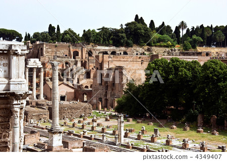 The ruins of the Roman forum. Italy 4349407