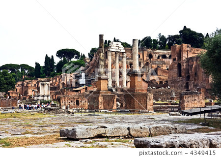 The ruins of the Roman forum. Italy The ruins of the Roman forum. Italy 4349415
