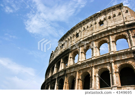 The ruins of the Collosseo. Italy. 4349695