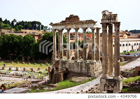 The ruins of the Roman forum. Italy 4349706
