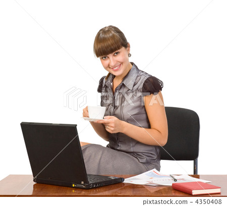 beautiful girl with laptop 4350408