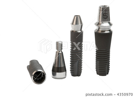Models of dental titanium implants 4350970