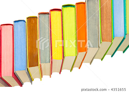 Lot of colored hard covered used books Lot of colored hard covered used books 4351655