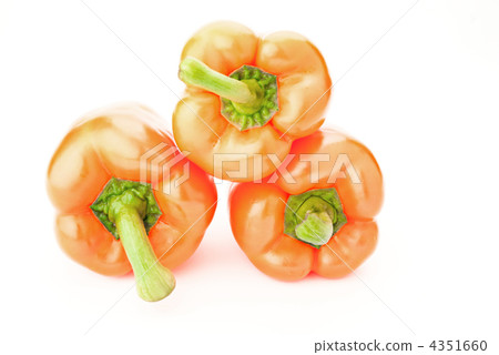 Orange paprika isolated on white background 4351660