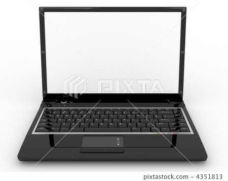 Opened laptop on white isolated background 4351813