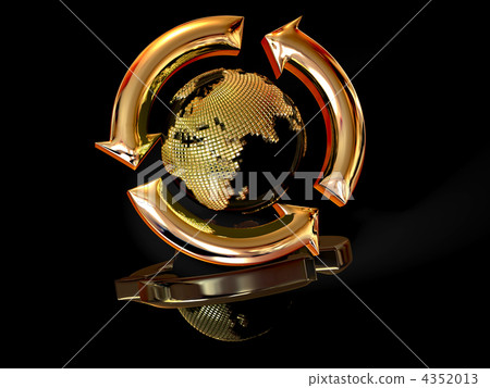 Sign of Earth. recycling 4352013