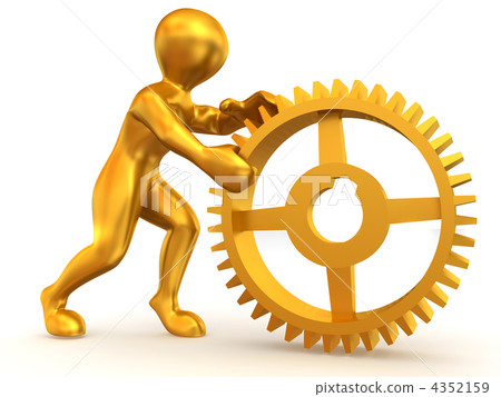 Man with gear 4352159