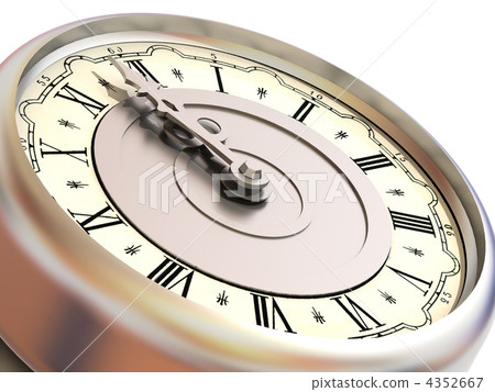 Clock. Twelve o'clock 4352667