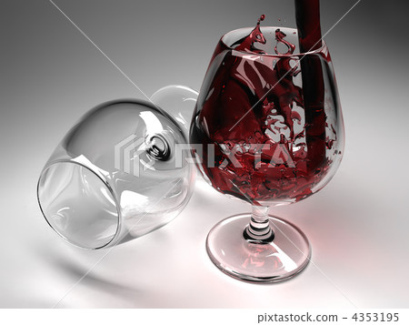 Glass with wine Glass with wine 4353195