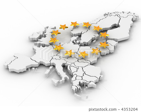 Map of  Europe 4353204