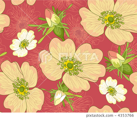 Seamless Background Wild Rose Seamless Background Wild Rose 4353766