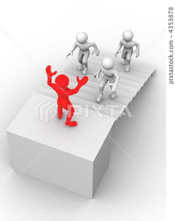 Man on stairs Man on stairs 4353878