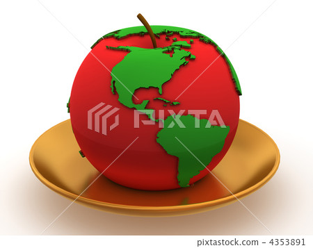 Map on the apple 4353891